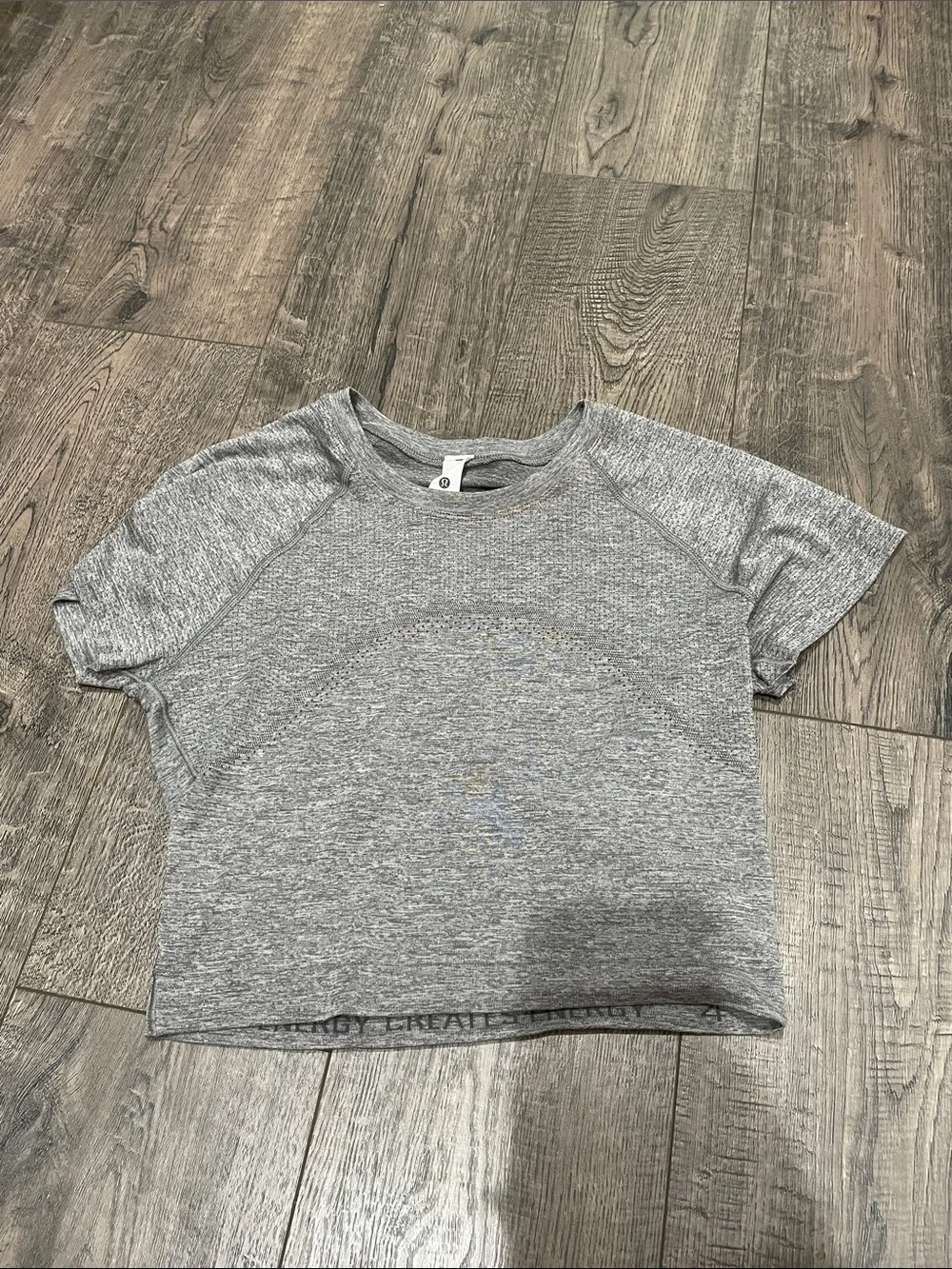 lululemon athletica Light Gray Heather Crew Tee